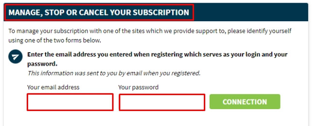 Log in with your password and email
